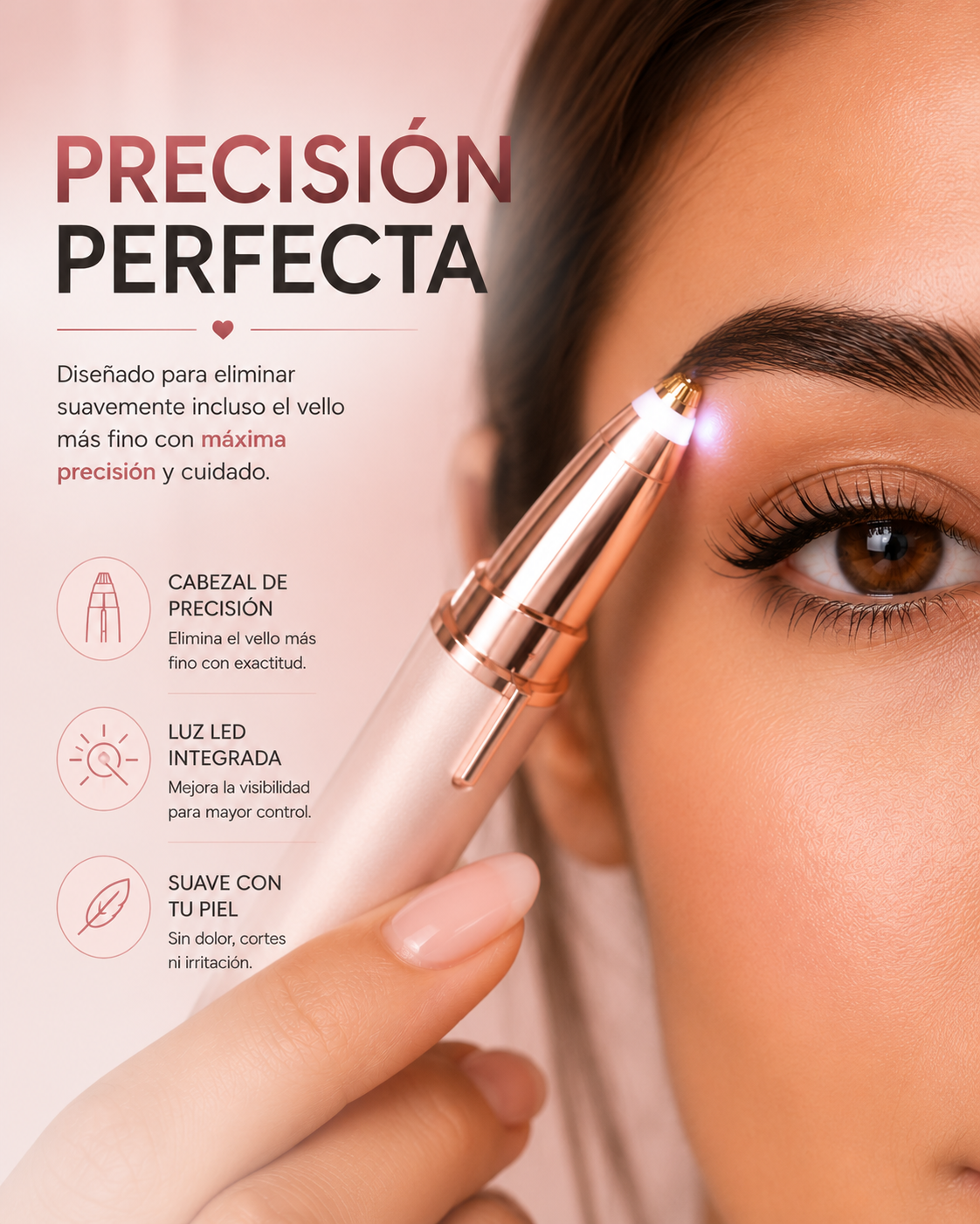 Depilador Eléctrico para Cejas Flawless – Precisión Perfecta en Segundos