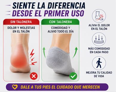 Talonera Solo Fondo – Alivio Inmediato para el Dolor de Talón