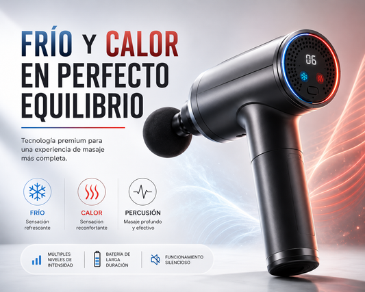 Pistola Masajeadora Premium Frío y Calor