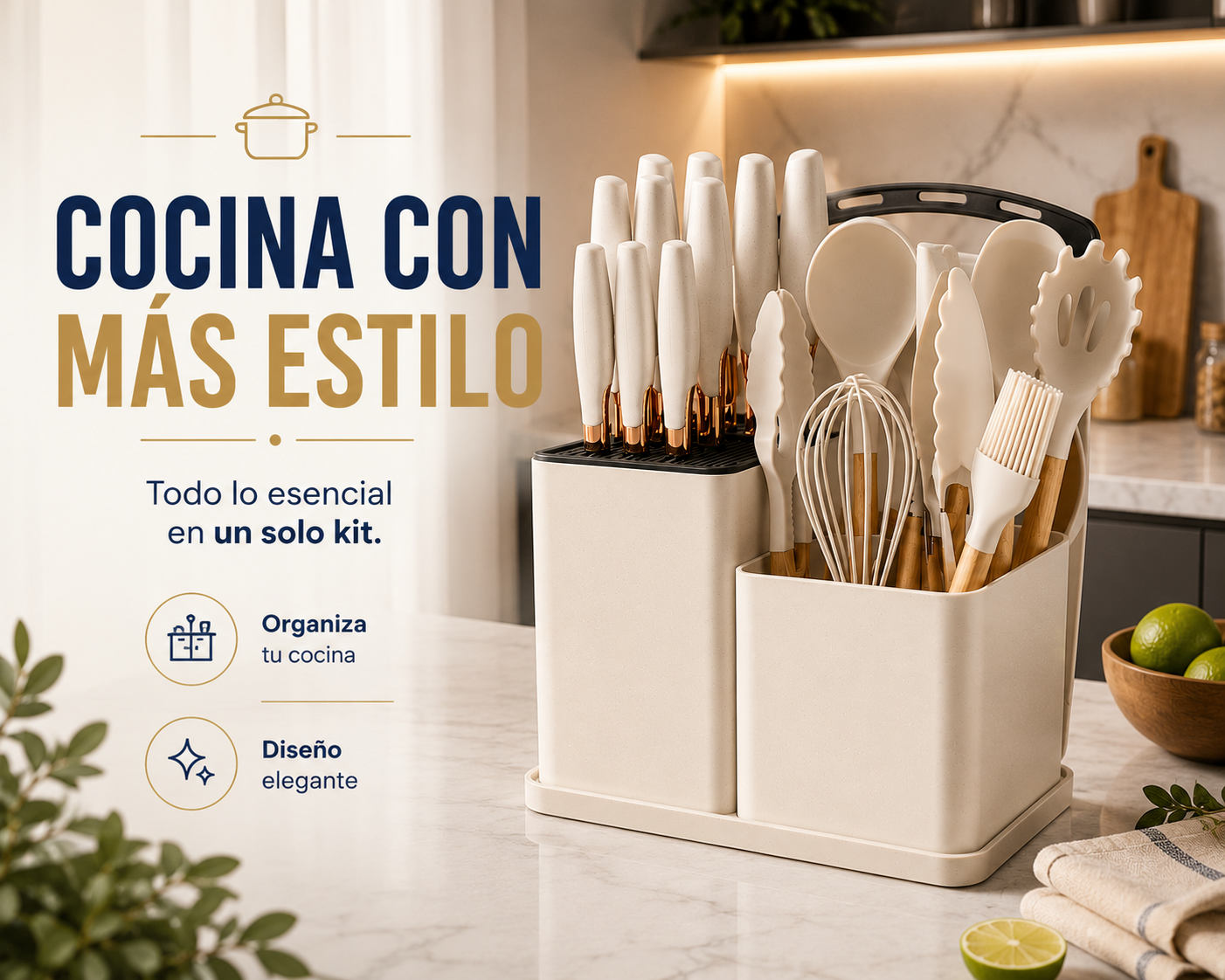 Kit Completo de Utensilios de Cocina – 19 Piezas